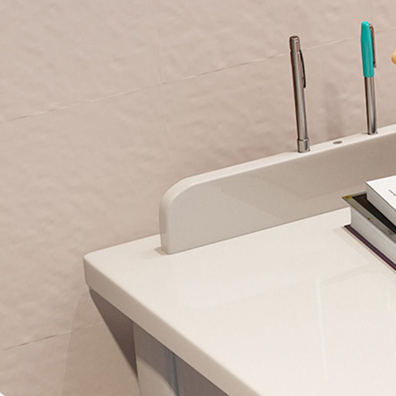 Eigentijdse kantoorbureau rechthoekige schrijfbureau met 2 laden