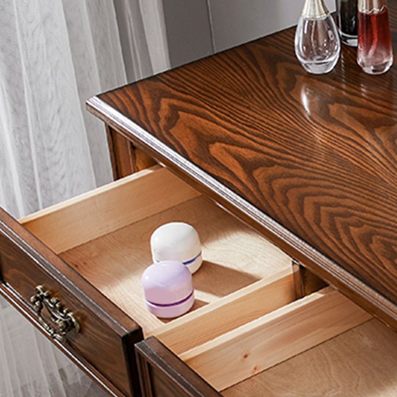 Camera da letto in legno di gomma Specchio tradizionale SET VANITÀ ESPRESSO A 2-DAWER