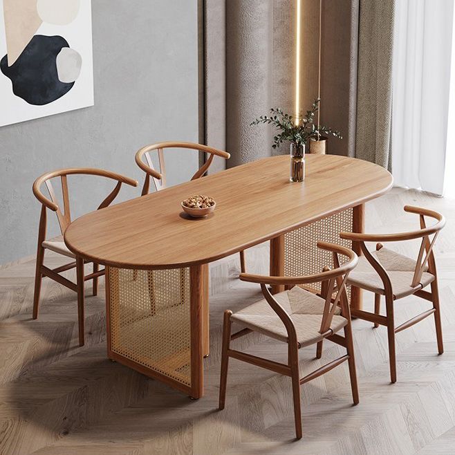 Contemporary Style Dining Table Solid Wood Dinette Table for Home and Kitchen Clearhalo 'Dining Tables & Seating' 'Dining Tables' 'dining_table' 'furn' 'furn_dining_table' 'Furniture' 'Kitchen & Dining Furniture' 1200x1200_4a11cbed-7a07-4f03-ae72-6844e1ed5ba4