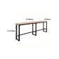Set tavolo da bar in stile moderno Tavolo da bar rettangolare da 1/2/5 pezzi con sgabelli alti