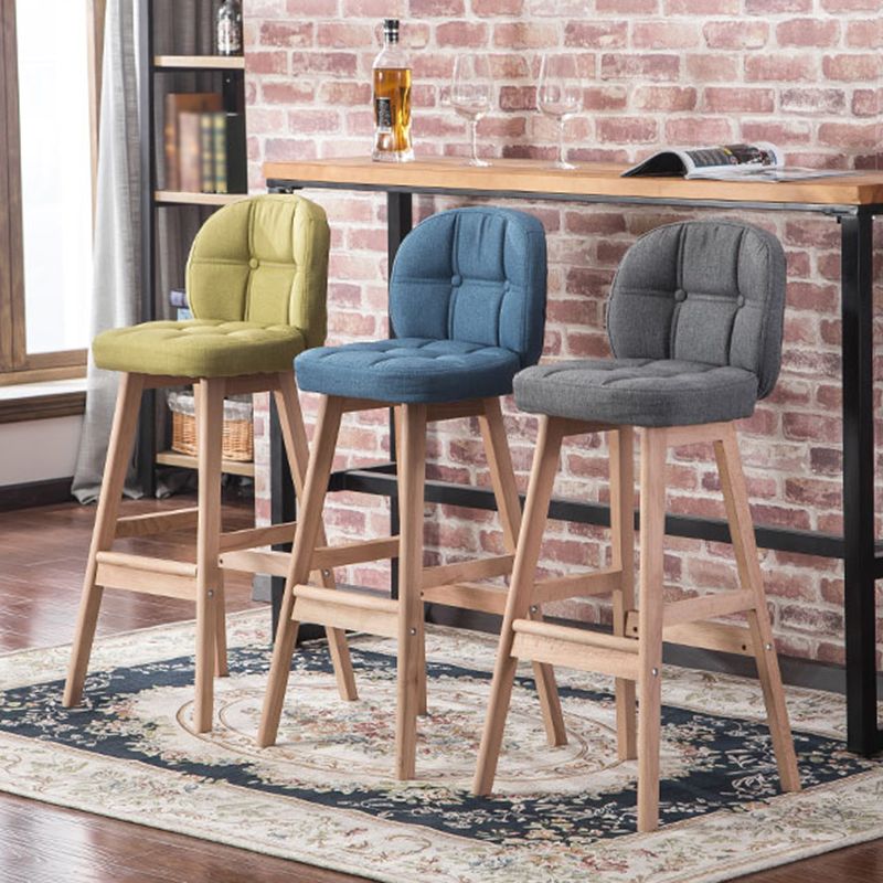 Modern Backrest Armless Counter Stool Wood Bar Stool with Pedal and Cushion Clearhalo 'Bar Furniture' 'Bar Stools' 'bar_stools' 'furn' 'furn_bar_stools' 'furniture_bar_stools' 'Kitchen & Dining Furniture' 'kitchen&dining_furn' 'kitchen' 'kitchen_furn' Furniture' 1200x1200_4a12307f-824f-44a5-82fa-8215be628901