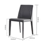 Scandinavian Style Metal Dining Side Chairs Dining Room Solid Back Side Chair Clearhalo ' kitchen&dining_furn' 'Dining Chairs' 'Dining Tables & Seating' 'dining_chair' 'Furniture' 'furniture_dining_chair' 'Kitchen & Dining Furniture' 'kitchen' 1200x1200_4a124979-4cbd-4136-affd-f50eda25f35e