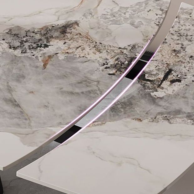 Rectangle Sintered Stone Dining Table Set 1/4/5/7 Pieces Dining Set for Kitchen Clearhalo 'Dining Room Sets' 'Dining Tables & Seating' 'dining_room_set' 'furn' 'furn_dining_room_set' 'Furniture' 'Kitchen & Dining Furniture' 1200x1200_4a12bdb4-3c91-4803-8378-5c341e7303a8