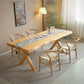 Ensemble de salle à manger moderne 1/2/5 pièces, table et chaises en bois massif