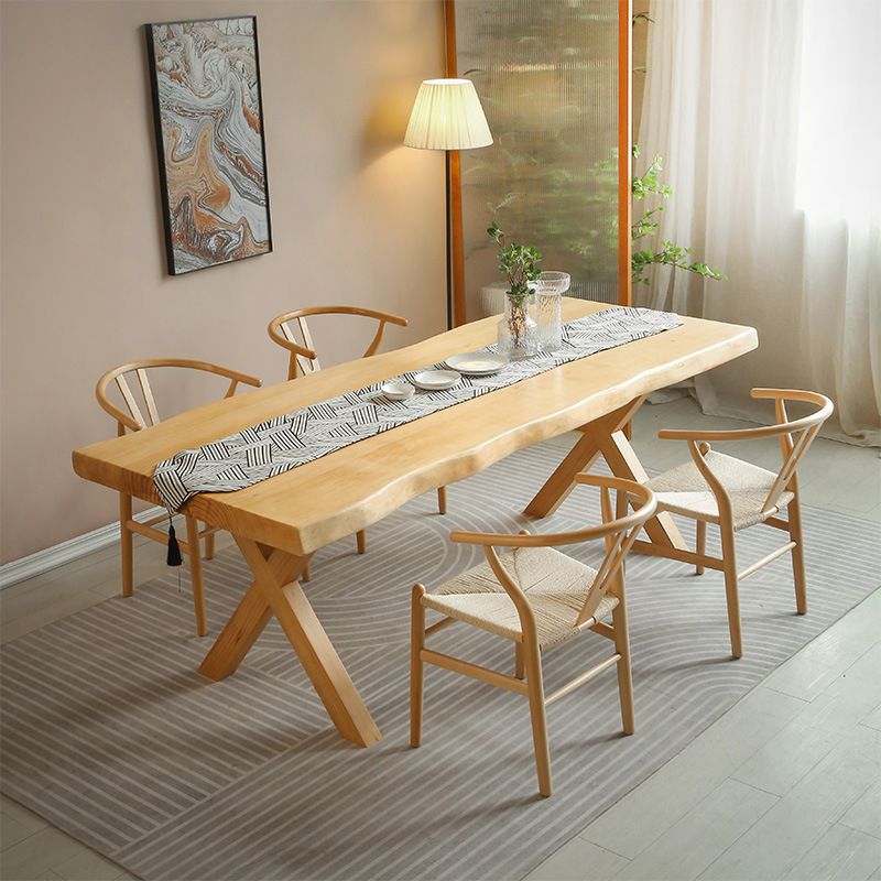 Ensemble de salle à manger moderne 1/2/5 pièces, table et chaises en bois massif