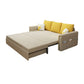 Pillow Included Sofa Futon Square Arm Convertible Sofa with Storage