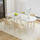 Contemporary Dining Room Dinner Table 4 Legs Stone Dining Table Clearhalo 'Dining Tables & Seating' 'Dining Tables' 'dining_table' 'furn' 'furn_dining_table' 'Furniture' 'Kitchen & Dining Furniture' 1200x1200_4a15efcf-e87e-4206-a860-eedfbc13adc3