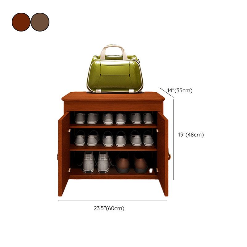 Modern Entryway Bench Wooden Seating Bench with Shoe Storage , 14" W Clearhalo 'Benches' 'Chairs & Seating' 'furn' 'furn_benches' 'Furniture' 'Living Room Furniture' 1200x1200_4a16ccab-ce76-47a5-bd93-01f064fc6148