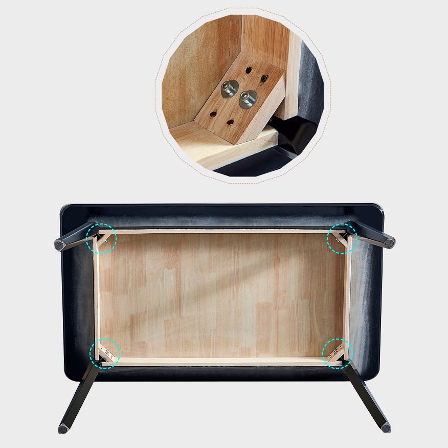 Modern Style Sintered Stone Dining Table with Rectangle Dining Table Sets with 4 Legs Table Clearhalo 'Dining Room Sets' 'Dining Tables & Seating' 'dining_room_set' 'Furniture' 'furniture_dining_room_set' 'Kitchen & Dining Furniture' 'kitchen&dining_furn' 'kitchen' 1200x1200_4a1c9e07-1a2c-4c34-937c-1ffc81ba0cbb