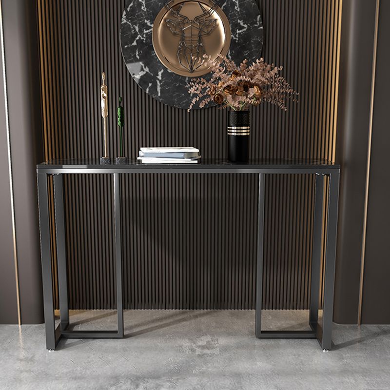 11" Wide Stone Contemporary Console Table Rectangle End Table