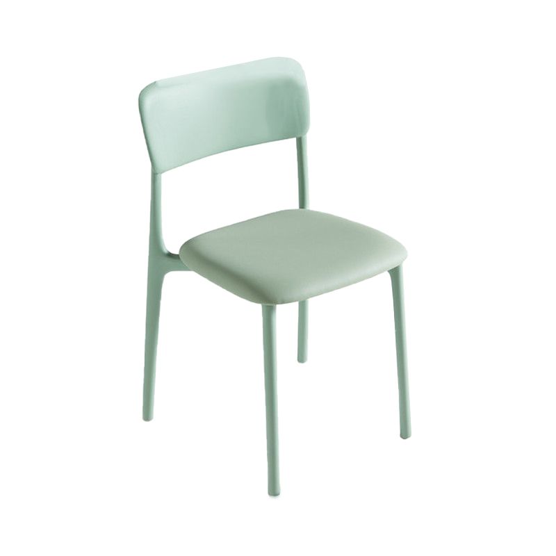 Sedie da pranzo moderne senza braccio sedie da pranzo in plastica aperta per sala da pranzo