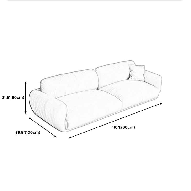 Square Arm Loose Back Sofa 39"W Modern Sofa for Living Room Clearhalo 'furn' 'furn_sofas' 'Furniture' 'furniture_sofas' 'kitchen' 'kitchen_sofas' 'Living Room Furniture' 'Sofa' 'sofas' 1200x1200_4a1f44b6-7e5e-4c2e-810d-4dd38467f718