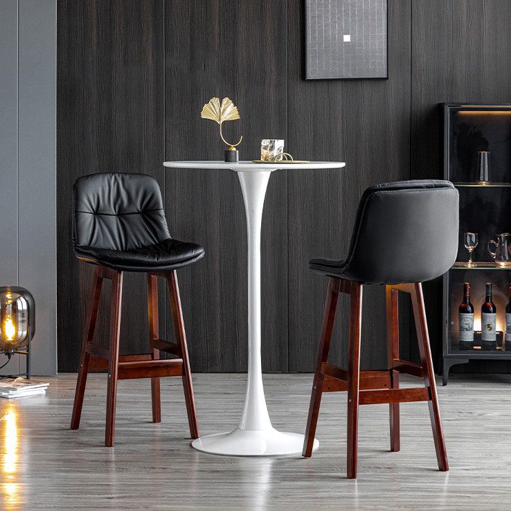 Modern Wood Kitchen Dining Room Armless Stool Low Back Bar Stool Clearhalo 'Bar Furniture' 'Bar Stools' 'bar_stools' 'furn' 'furn_bar_stools' 'Furniture' 'furniture_bar_stools' 'Kitchen & Dining Furniture' 1200x1200_4a202fed-eea7-423d-9195-aae945091d69