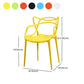 Contemporary Open Back Chair Dining Arm Side Chair with Plastic Legs Clearhalo ' kitchen&dining_furn' 'Dining Chairs' 'Dining Tables & Seating' 'dining_chair' 'furn' 'furn_dining_chair' 'Furniture' 'furniture_dining_chair' 'Kitchen & Dining Furniture' 'kitchen' 1200x1200_4a209112-0ecf-45f6-a80a-263b0d00cde6