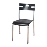 Contemporary Dining Chair Home Metal Armless Stacking Open Back Dining Side Chair Clearhalo ' kitchen&dining_furn' 'Dining Chairs' 'Dining Tables & Seating' 'dining_chair' 'furn' 'furn_dining_chair' 'Furniture' 'furniture_dining_chair' 'Kitchen & Dining Furniture' 'kitchen' 1200x1200_4a214d01-e7c1-4c27-bc86-f505a4bc6489