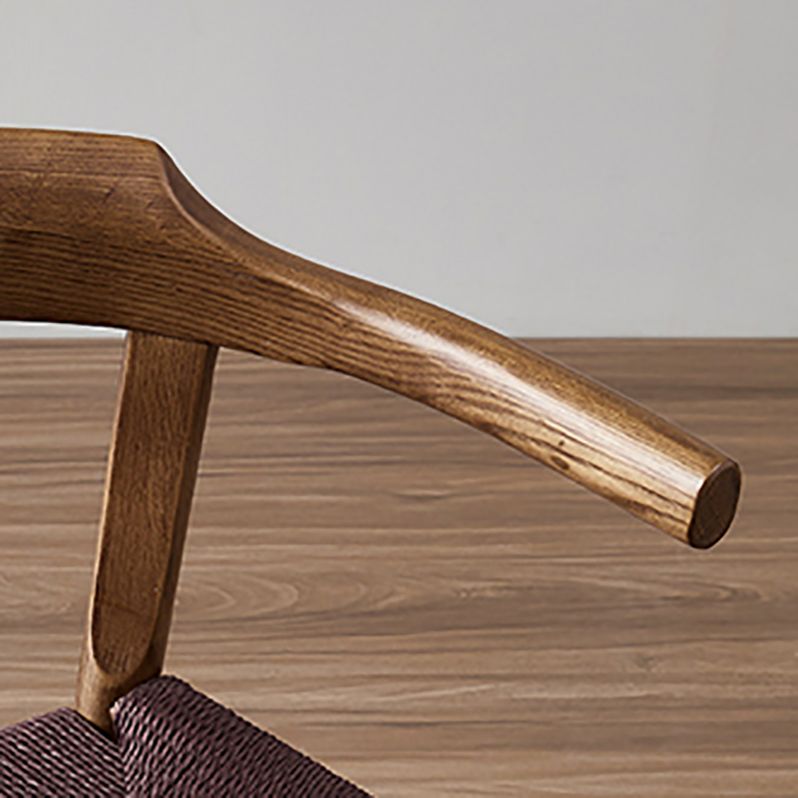 Modern Style Arm Dining Chairs Ash Open Back Home Armchairs with Wood Legs Clearhalo ' kitchen&dining_furn' 'Dining Chairs' 'Dining Tables & Seating' 'dining_chair' 'furn' 'furn_dining_chair' 'Furniture' 'furniture_dining_chair' 'Kitchen & Dining Furniture' 'kitchen' 1200x1200_4a22e7d7-7a27-40d0-b127-fec88880c534