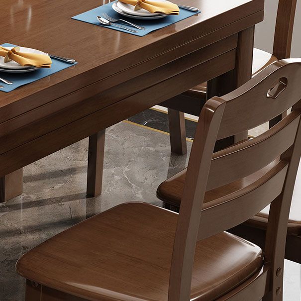 54.3''L Modern Solid Wood Table Round Extendable Dining Table with 4 Legs Base Clearhalo ' dining_table' 'Dining Tables & Seating' 'Dining Tables' 'furn' 'furn_dining_table' 'Furniture' 'furniture_dining_table' 'Kitchen & Dining Furniture' 'kitchen&dining_furn' 'kitchen' 'kitchen_dining_table' 1200x1200_4a239b32-ebb1-40fa-a7b8-89ce1d461c83