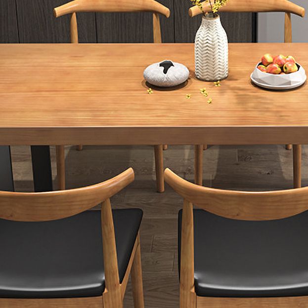 Industrial 1/2/3/5/7 Pieces Dining Table with Chairs Solid Wood Dinette Set Clearhalo 'Dining Room Sets' 'Dining Tables & Seating' 'dining_room_set' 'furn' 'furn_dining_room_set' 'Furniture' 'furniture_dining_room_set' 'Kitchen & Dining Furniture' 'kitchen&dining_furn' 'kitchen' 1200x1200_4a2452eb-4b52-452b-a424-1d3d09c70ea2