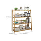 Contemporary Open Back Bamboo Bookshelf Ladder Bookcase with Shelves Clearhalo 'Bookcases' 'furn' 'furn_bookcases' 'Furniture' 'Office Furniture' 1200x1200_4a26f6b5-2b83-4997-ae39-817f1177b675