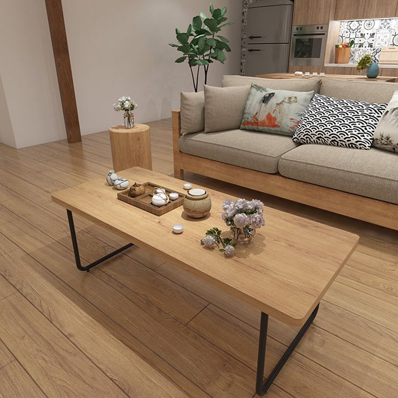 Sled 1 Single Coffee Table Scandinavian Pine Wood Rectangular Cocktail Table Clearhalo 'Coffee & Accent Tables' 'Coffee Tables' 'coffee_tables' 'furn' 'furn_coffee_tables' 'Furniture' 'Living Room Furniture' 1200x1200_4a28d0bb-8af9-469d-adb1-62bafc052e4a