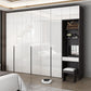 Modern Style Wardrobe Armoire Wood Wardrobe Closet with 1-drawer