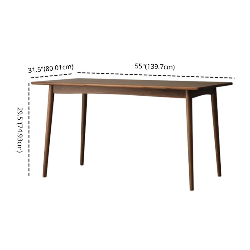 Contemporary Solid Wood Top Dining Room Furniture with Wooden 4 Legs Table Dinette Set Clearhalo 'Dining Room Sets' 'Dining Tables & Seating' 'dining_room_set' 'furn' 'furn_dining_room_set' 'Furniture' 'furniture_dining_room_set' 'Kitchen & Dining Furniture' 'kitchen&dining_furn' 'kitchen' 1200x1200_4a2b25fd-7642-4e6b-bae4-6cae779d21eb