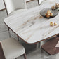 Modern Style Sintered Stone Dining Room Set with Fixed Rectangle Shape Table and Trestle Base Clearhalo 'Dining Room Sets' 'Dining Tables & Seating' 'dining_room_set' 'furn' 'furn_dining_room_set' 'Furniture' 'furniture_dining_room_set' 'Kitchen & Dining Furniture' 'kitchen&dining_furn' 'kitchen' 1200x1200_4a2ba756-1268-4761-9bf6-a44717763105