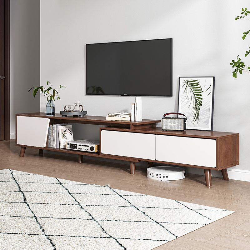 Engineered Wood TV Stand Console with Cabinet 2-Drawer TV Media Stand Clearhalo 'furn' 'furn_tv_stands_entertainment_centers' 'Furniture' 'Living Room Furniture' 'TV Stands & Entertainment Centers' 'TV Stands & Media Storage Furniture' 'tv_stands_entertainment_centers' 1200x1200_4a2bca81-86d8-40bb-bff0-dca4380d38d8