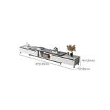 Moderna console TV in legno ingegnerizzato in terapia ad stoccaggio chiuso con archiviazione scorrevole