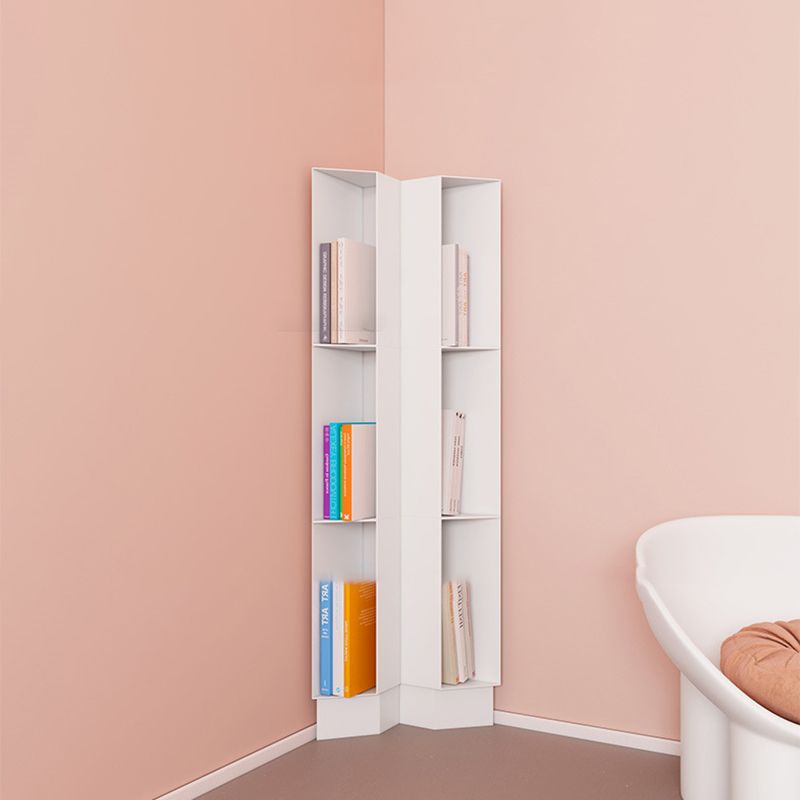 Urban Metal Bookshelf Closed Back Vertical Bookcase for Living Room