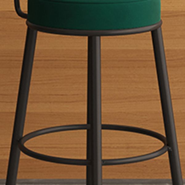 Modern Style Bar-stool Round Counter Bar Stool with Metal Legs for Kitchen Clearhalo 'Bar Furniture' 'Bar Stools' 'bar_stools' 'furn' 'furn_bar_stools' 'Furniture' 'Kitchen & Dining Furniture' 1200x1200_4a2d02cd-d2a7-439f-b8f0-c9282834f04b