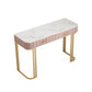 Tavolo da toeletta da top vanità in marmo glam da 29,5 "con 2 cassetti