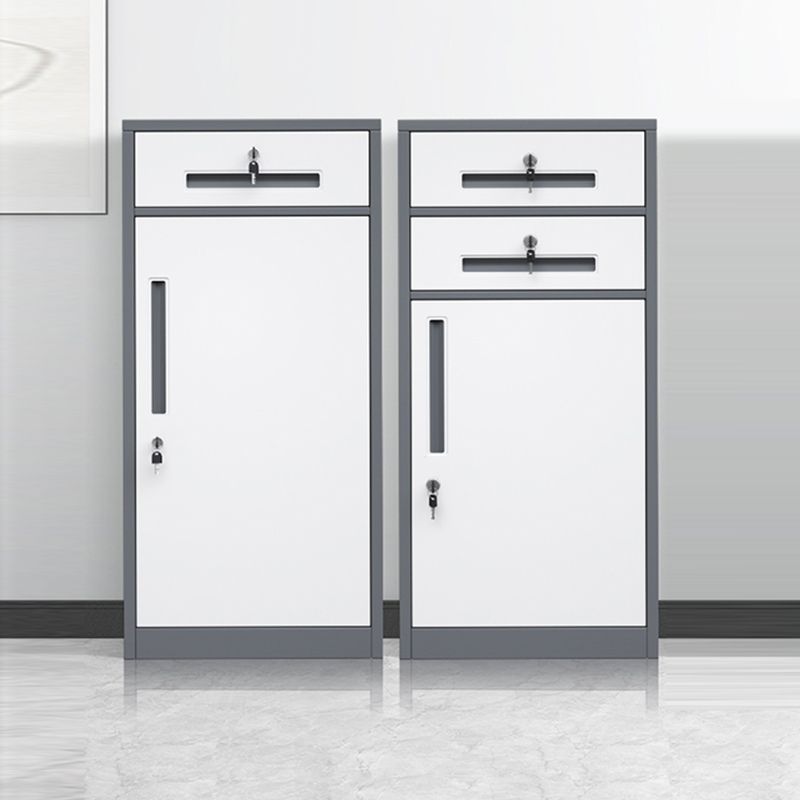 Mobile verticale di archiviazione in acciaio contemporaneo resistente al fuoco