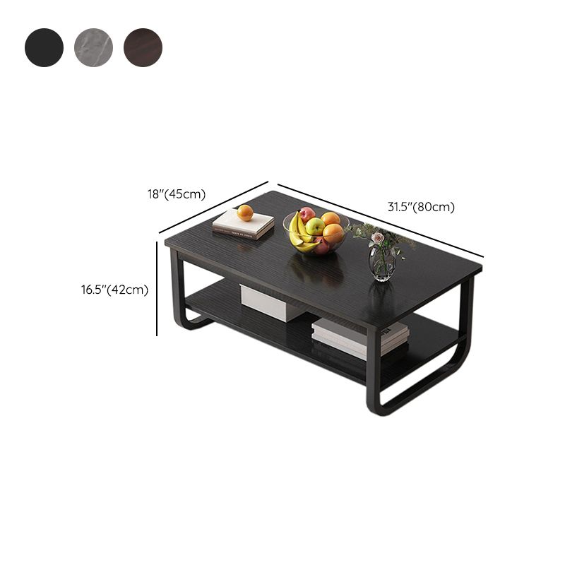 Contemporary Sled Cocktail Table Rectangle Single Coffee Table Clearhalo 'Coffee & Accent Tables' 'Coffee Tables' 'coffee_tables' 'furn' 'furn_coffee_tables' 'Furniture' 'Living Room Furniture' 1200x1200_4a333ecd-6801-44ea-a55b-16baddc1688f