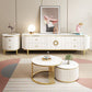 Contemporary TV Media Console Stone TV Console with 4 Drawers Clearhalo 'furn' 'furn_tv_stands_entertainment_centers' 'Furniture' 'Living Room Furniture' 'TV Stands & Entertainment Centers' 'TV Stands & Media Storage Furniture' 'tv_stands_entertainment_centers' 1200x1200_4a338dd3-c469-498e-b970-4dba517ca9de