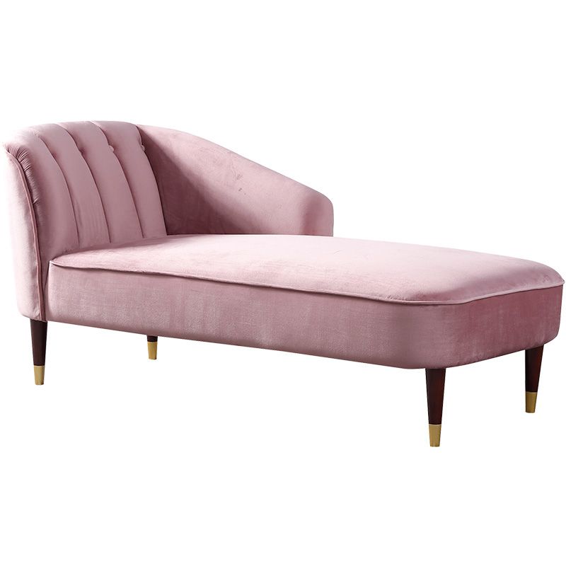 Wood One Armed Glam Chaise Rolled Arms with Legs for Living Room Clearhalo 'Chairs & Seating' 'Chaise Lounge' 'chaise_lounge' 'furn' 'furn_chaise_lounge' 'Furniture' 'Living Room Furniture' 1200x1200_4a339875-fc4e-4f32-a1e2-8176c448b7d7