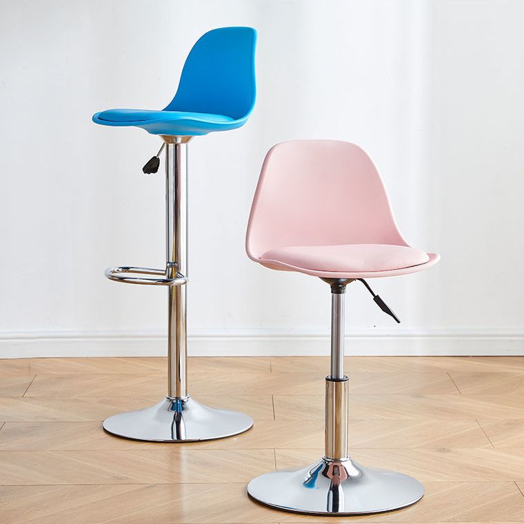 Contemporary Liftable Bar Stool Bucket Counter Bar Stool with Metal Legs Clearhalo 'Bar Furniture' 'Bar Stools' 'bar_stools' 'furn' 'furn_bar_stools' 'Furniture' 'furniture_bar_stools' 'Kitchen & Dining Furniture' 1200x1200_4a3440a3-2961-443e-811d-3701ac26b904