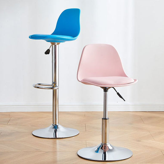 Contemporary Liftable Bar Stool Bucket Counter Bar Stool with Metal Legs Clearhalo 'Bar Furniture' 'Bar Stools' 'bar_stools' 'furn' 'furn_bar_stools' 'Furniture' 'furniture_bar_stools' 'Kitchen & Dining Furniture' 1200x1200_4a3440a3-2961-443e-811d-3701ac26b904