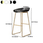 Coffee Shop Counter Stool Glam Metal Footrest Low Back Counter Stools Clearhalo 'Bar Furniture' 'Bar Stools' 'bar_stools' 'furn' 'furn_bar_stools' 'Furniture' 'furniture_bar_stools' 'Kitchen & Dining Furniture' 1200x1200_4a35660d-a8aa-40c9-a5a8-1d63312b2f8b