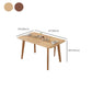 Mesa de comedor de madera maciza Mesa de comedor rectangular para cocina