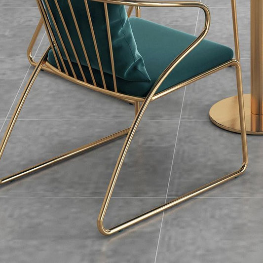 ホワイト1/5ピースダイニングセットモダンなスタイルフェイクマーブルダイニングテーブルセットセット