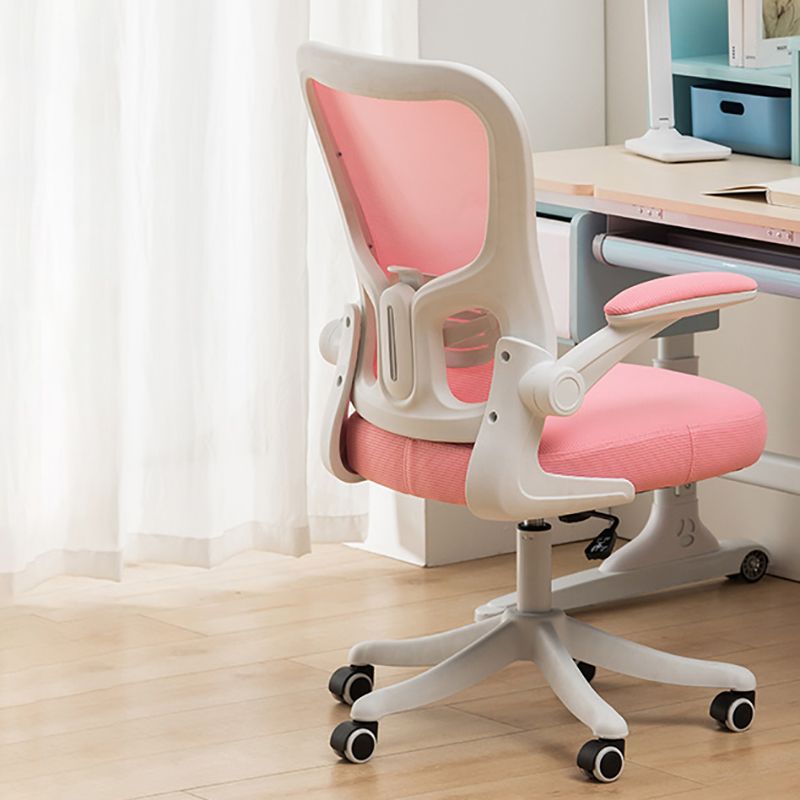 Sedia da scrivania a braccio di plastica contemporanea sedia da ufficio regolabile