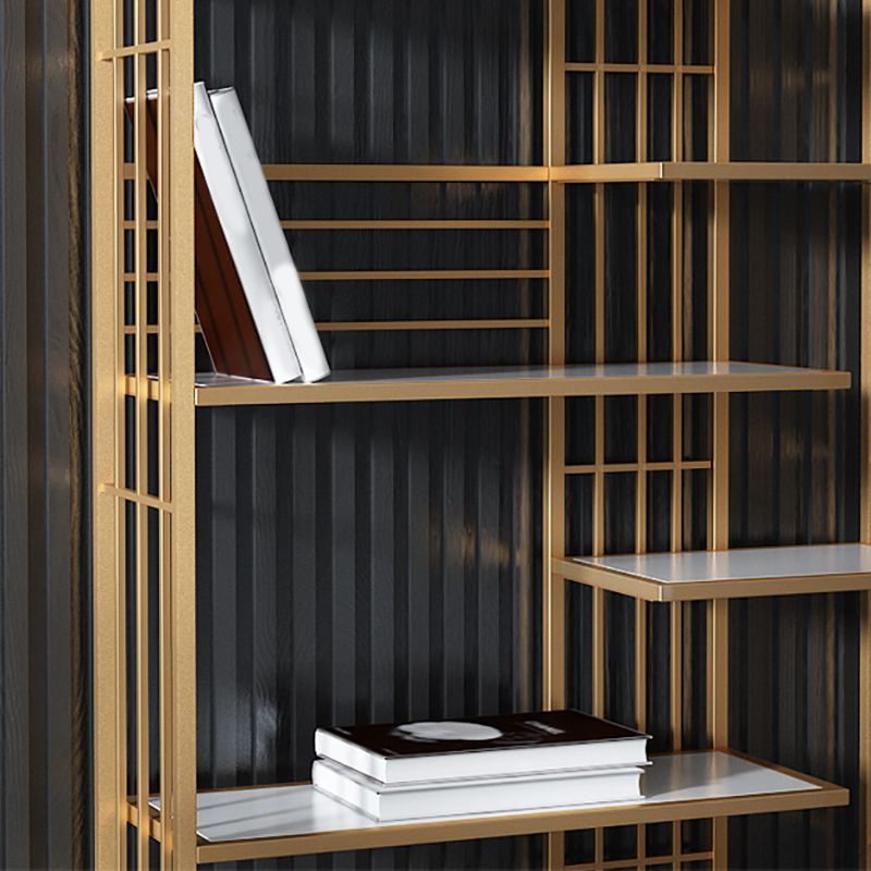 70.87"H Bookshelf Open Back Glam Style Bookcase for Home Office Study Room Clearhalo 'Bookcases' 'furn' 'furn_bookcases' 'Furniture' 'furniture_bookcases' 'kitchen' 'kitchen_bookcases' 'Living Room Furniture' 'Office Furniture' 1200x1200_4a38ff96-03ae-460b-800d-e5ad7c195416