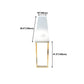 Rectangle White Top Counter Table Metal Legs Glam Style Bar Table, Only Table Clearhalo 'Bar Furniture' 'Bar Tables' 'bar_tables' 'furn' 'furn_bar_tables' 'Furniture' 'furniture_bar_tables' 'Kitchen & Dining Furniture' 1200x1200_4a3b8865-dc00-4570-9e33-51c90b5786c8
