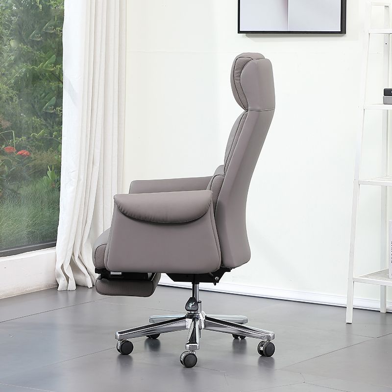 Contemporary Adjustable Faux Leather Chair Executive High Back Swivel Chair Clearhalo 'furn' 'furn_office_chair' 'Furniture' 'Office Chairs' 'Office Furniture' 'office_chair' 1200x1200_4a3cf223-e70b-4472-ab0e-da1bdf2647d0
