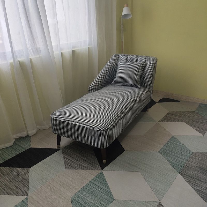 Contemporary One Armed Chaise Recessed Arms Accent Chair for Living Room Clearhalo 'Chairs & Seating' 'Chaise Lounge' 'chaise_lounge' 'furn' 'furn_chaise_lounge' 'Furniture' 'Living Room Furniture' 1200x1200_4a3fda22-ea5f-49a1-89a0-4a46df2f0870