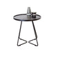 17.7"/19.7" Tall Metal Round Tray Top Side Table Iron Sled End Table