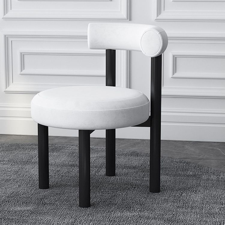 Designer Style Velvet Side Chair Open Back Matte Finish Dining Chair Clearhalo ' kitchen&dining_furn' 'Dining Chairs' 'Dining Tables & Seating' 'dining_chair' 'furn' 'furn_dining_chair' 'Furniture' 'furniture_dining_chair' 'Kitchen & Dining Furniture' 'kitchen' 1200x1200_4a404954-e258-4a11-a04a-9aaad288f97d