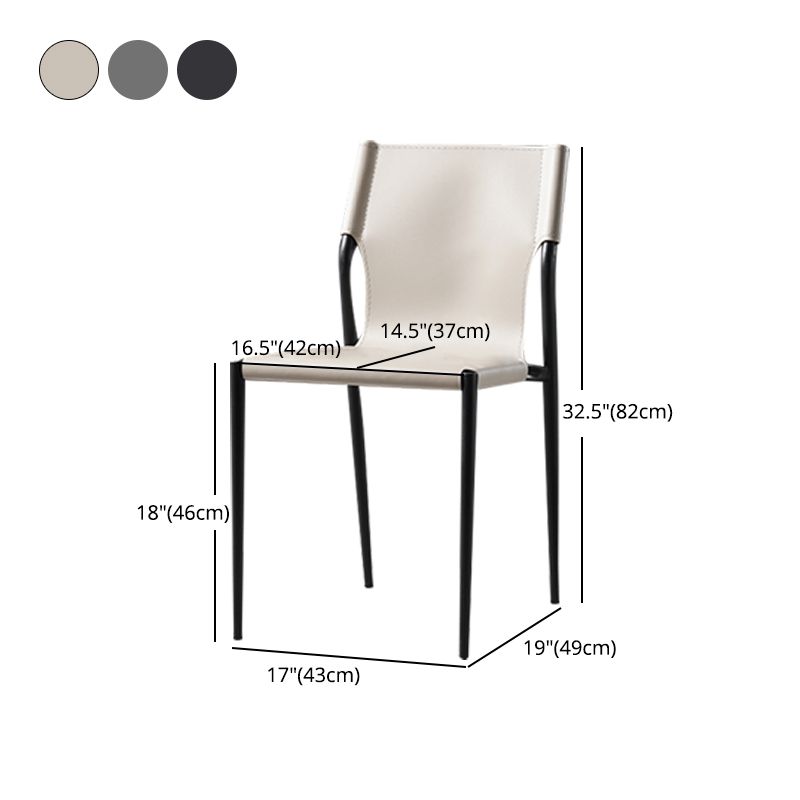 Modern Style Chair Dining Armless Chairs with Metal Legs for Kitchen Clearhalo ' kitchen&dining_furn' 'Dining Chairs' 'Dining Tables & Seating' 'dining_chair' 'furn' 'furn_dining_chair' 'Furniture' 'furniture_dining_chair' 'Kitchen & Dining Furniture' 'kitchen' 1200x1200_4a407ed1-2c7c-4705-a518-cfdd937b9ea7