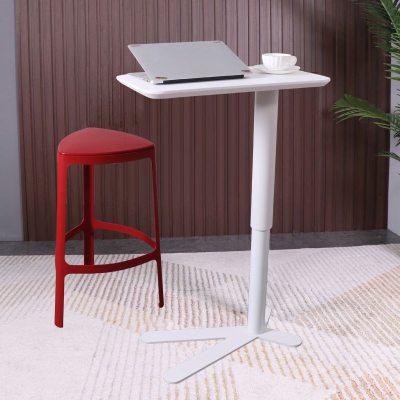 Industrial Metal Bar Table 23"x13" Rectangle Top Indoor Adjustable Height Bistro Table Clearhalo 'Bar Furniture' 'Bar Tables' 'bar_tables' 'furn' 'furn_bar_tables' 'Furniture' 'furniture_bar_tables' 'Kitchen & Dining Furniture' 'kitchen&dining_furn' 'kitchen' 1200x1200_4a42d1d3-7246-49b8-aae3-bbd3cdbe0410